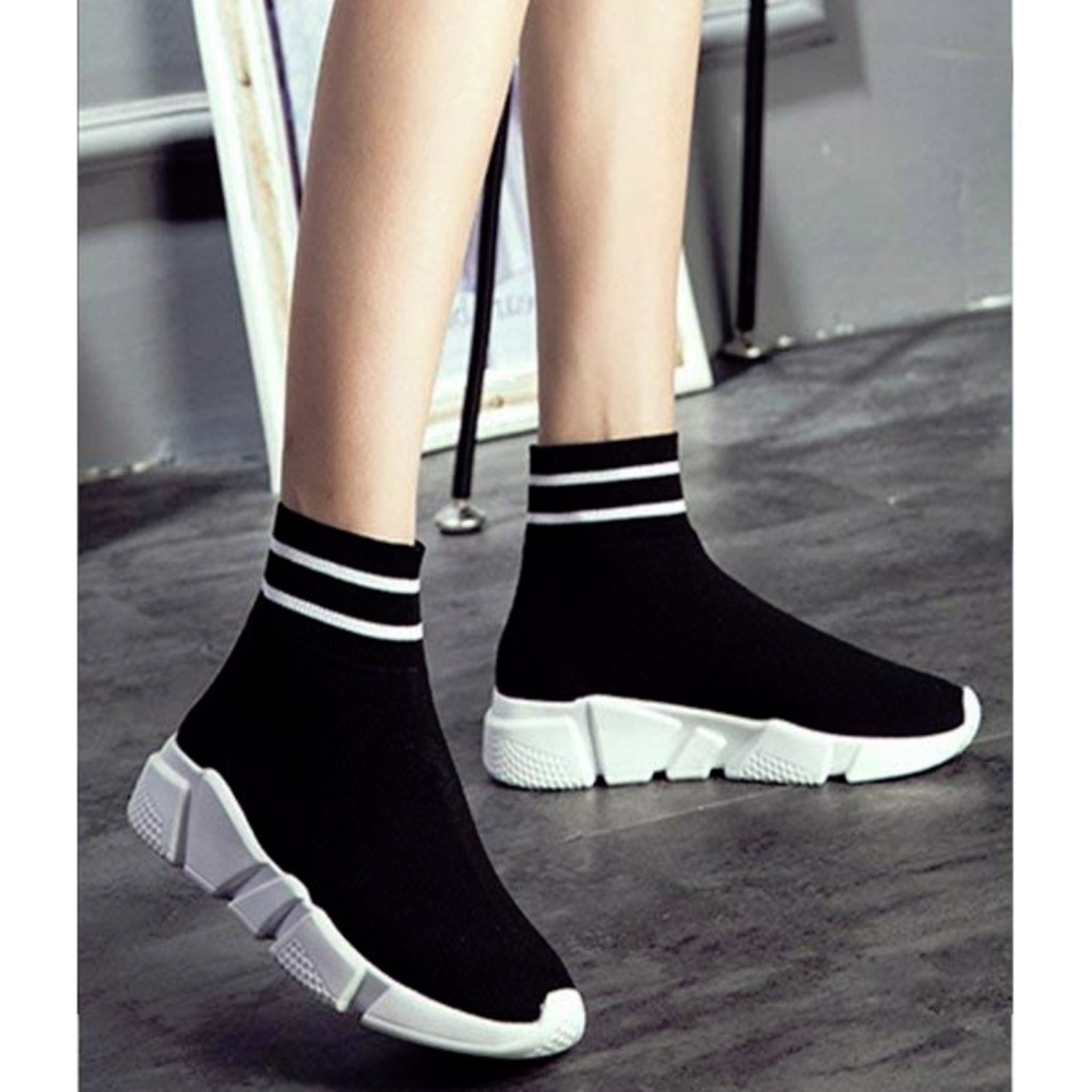 Womens "Tyga" Ultra Lightweight High Sock Sneakers - Picture 6 of 7